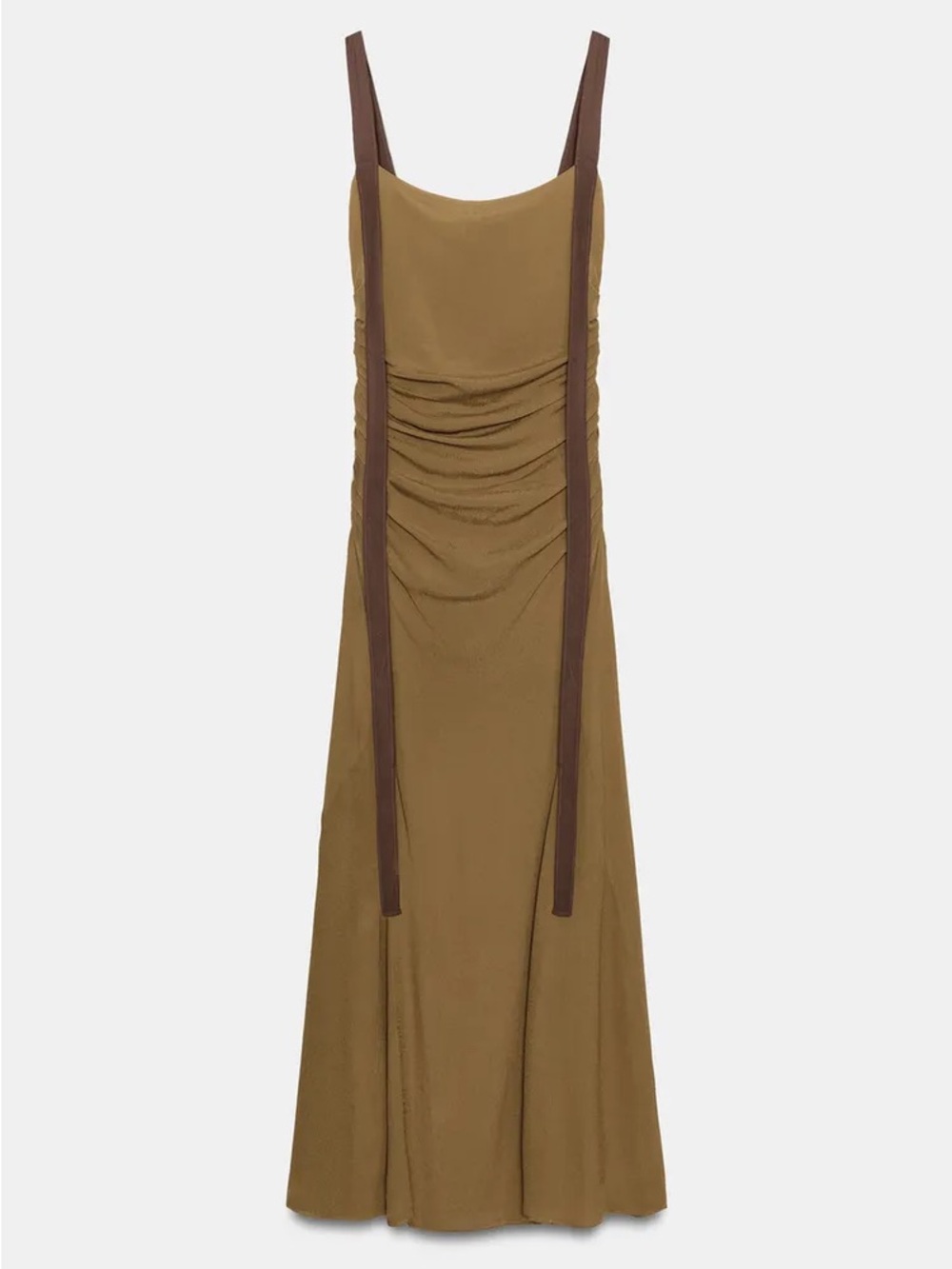 DRAPED GEORGETTE DRESS - Picture 5 of 9